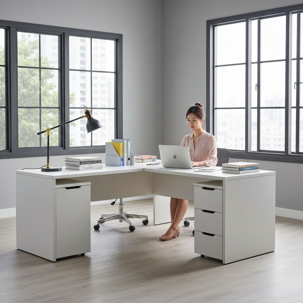 L-Shaped Study Desk