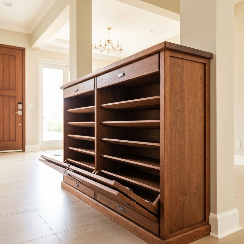 Wooden Shoe Rack