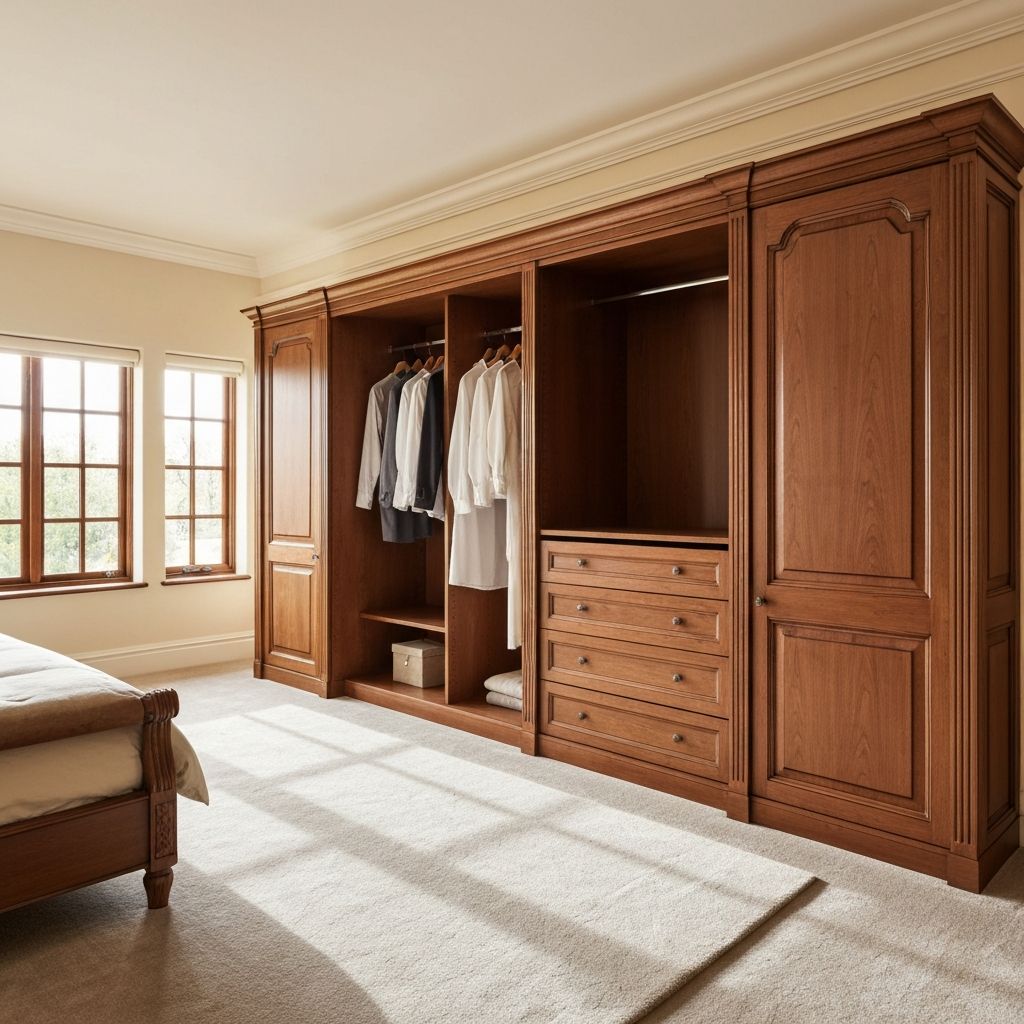Compact Wooden Wardrobe